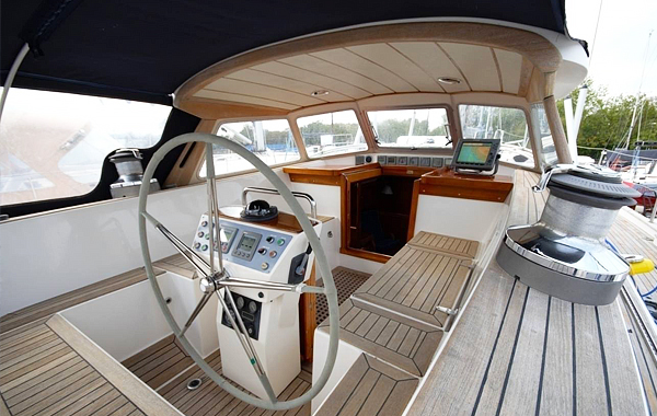 Bluewater sailing yachts need to be solidly built with plenty of shelter from adverse weather